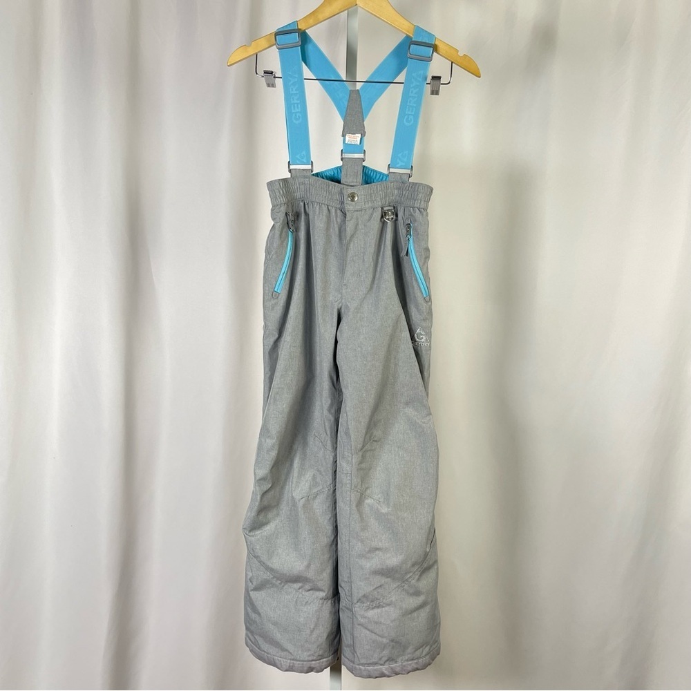 Gerry Weber Kids Medium 10/12 Snow Bibs Pants Overalls Suspenders Fleece Warm